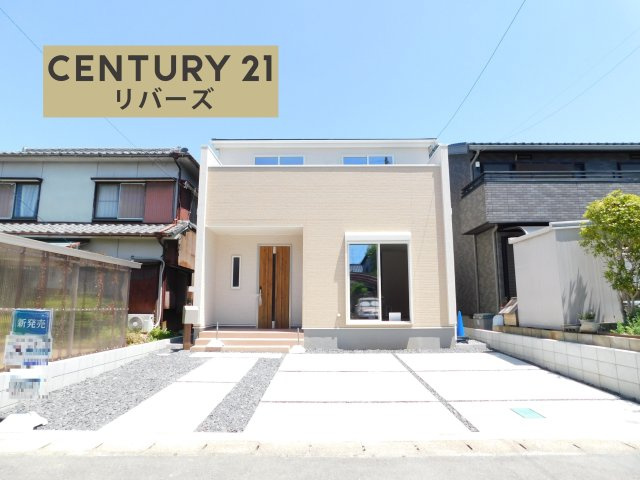 愛西市北一色町昭和の新築一戸建の外観|☆限定１棟☆ 　　新価格！！いつでもご案内出来ます♪（お問合せ当日、平日、水曜、夜間でもＯＫ）　南向き、陽当り良好！　敷地４１．６３坪！　長期優良住宅♪　駐車並列３台ＯＫ！　小・中学校徒歩１０分圏内♪