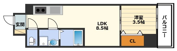 コートエスト都島の間取り