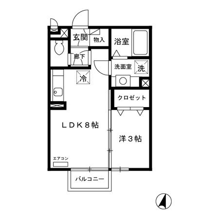ローレル敷島の間取り