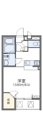 【間取り】 | レオネクストさちＣ | 代表的な間取のため実際の間取とは異なる場合があります