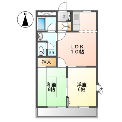 レジデンス町中の間取り
