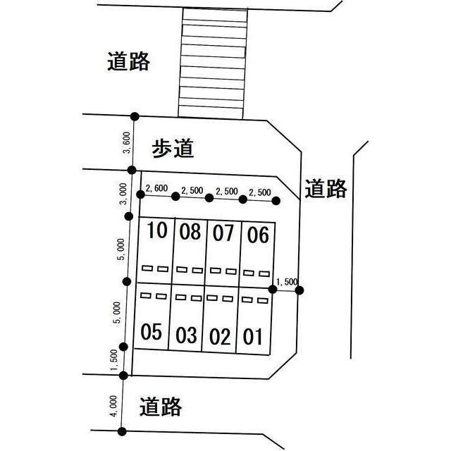 岐阜市正木の駐車場の間取り