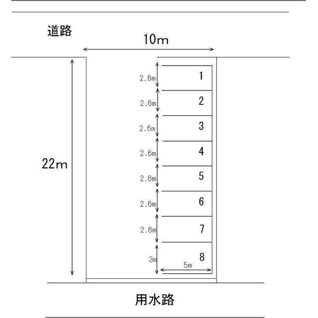 岐阜市北一色２丁目の駐車場の間取り