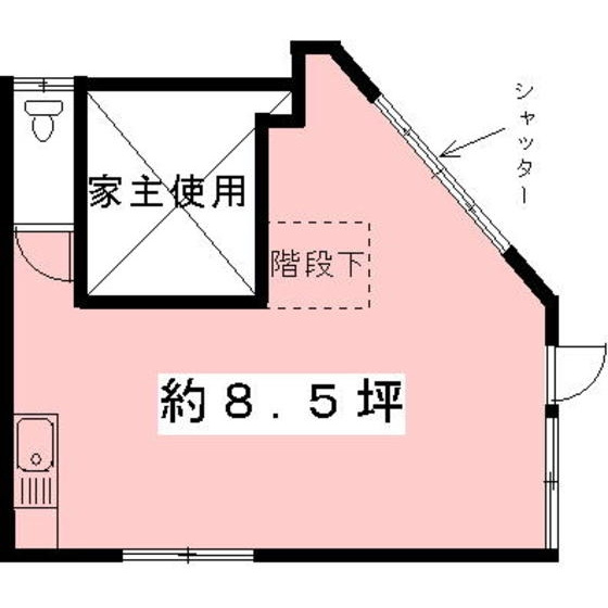 岐阜市三笠町１丁目の店舗事務所の間取り
