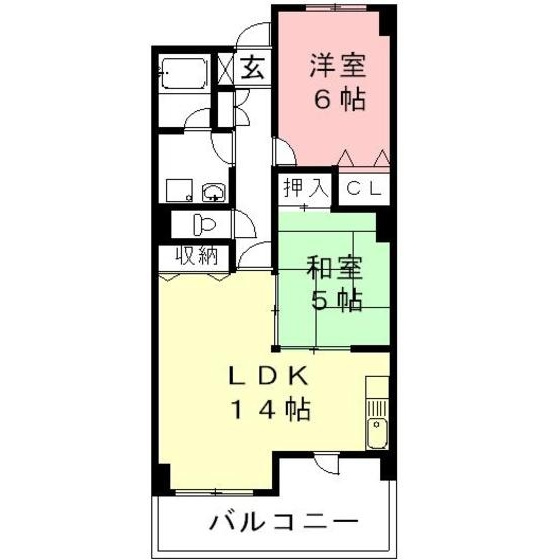 羽島郡岐南町三宅７丁目のアパートの間取り