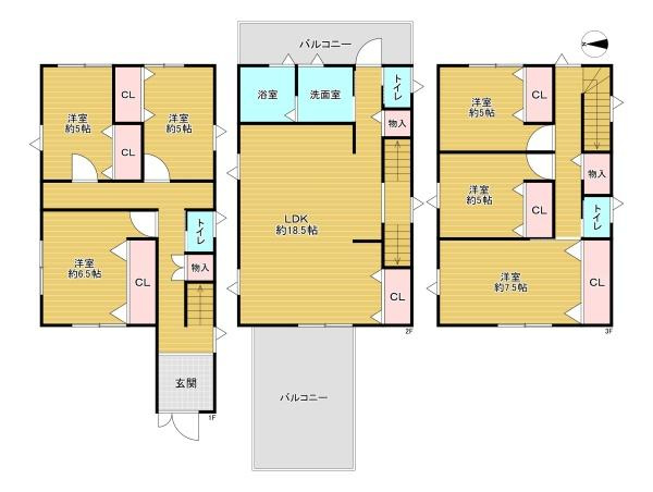 【間取り】 | 大阪市城東区古市3丁目　中古戸建