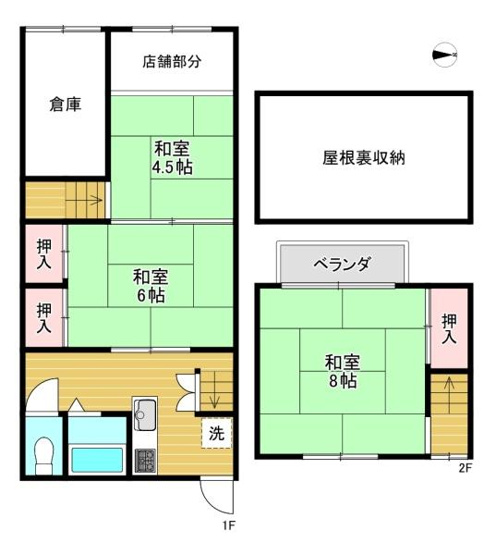 【間取り】 | 大阪市城東区関目3丁目　中古戸建
