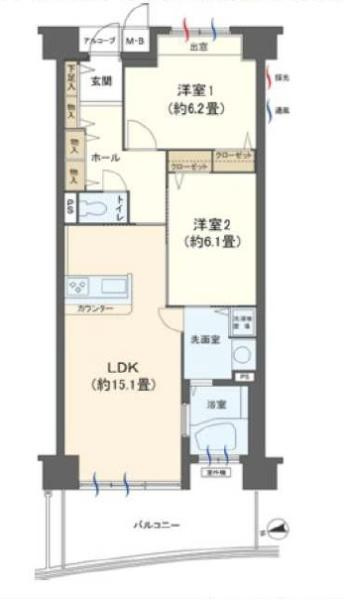 パシフィックビスタ4　の間取り