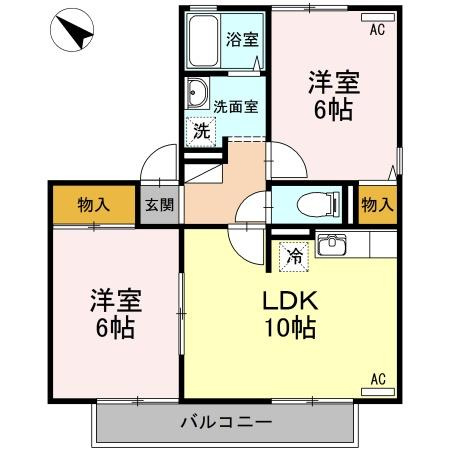 【間取り】 | コート・デ・ボナール　Ａ棟