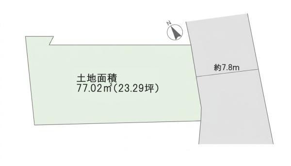横浜市西区久保町の売地の土地図