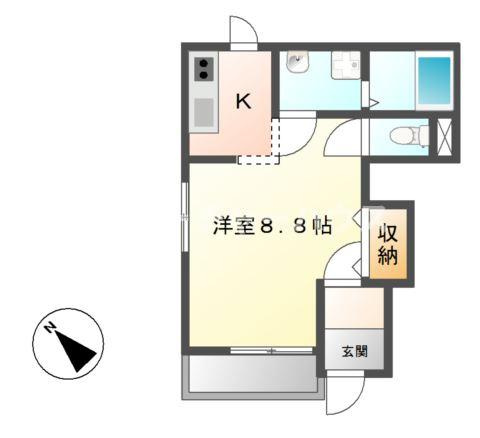 ヴィレッジコンフォート(Ｖｉｌｌａｇｅ　Ｃｏｍｆｏｒｔ）の間取り