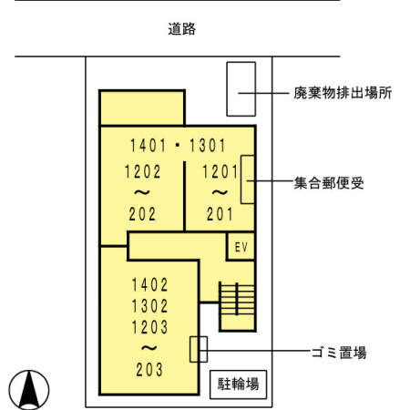 Ｂｌａｎｃａｓａ　久屋大通の区画図