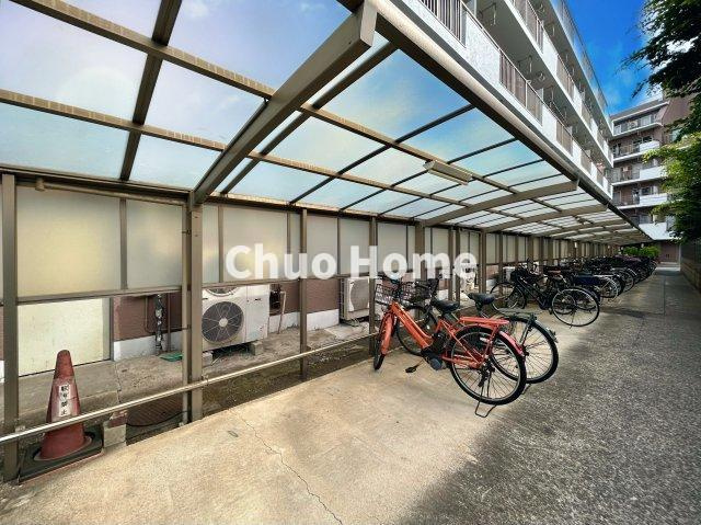 タウンハイツ亀有1号棟の駐輪場|駐輪場