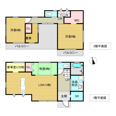「パントリー・土間付」高知市神田　中古一戸建ての間取り|収納が充実したゆとりある間取りです☆