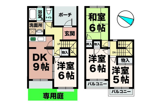 タウンハウス今寺1の間取り