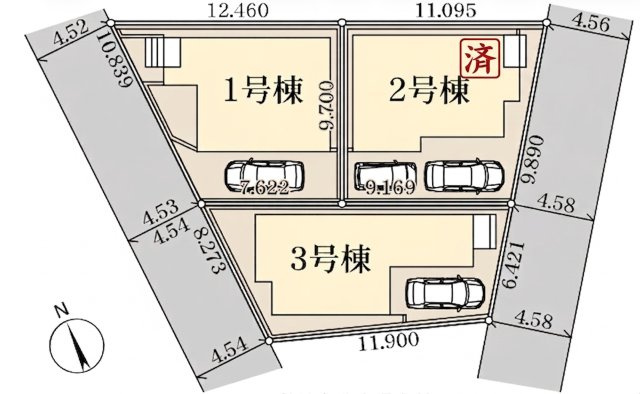 さいたま市大宮区三橋第５の区画図