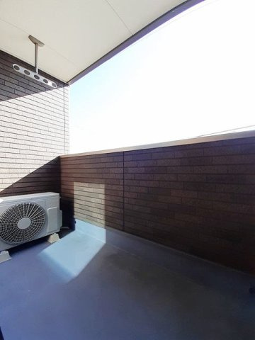 熊本市東区神園２丁目のアパートのバルコニー|落ち着いた時間を過ごせるバルコニーです