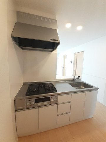 熊本市東区小山７丁目のアパートのキッチン|キッチンでお料理をお楽しみください
