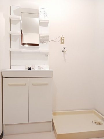 熊本市中央区保田窪１丁目の賃貸マンションの洗面所|明るい洗面所です