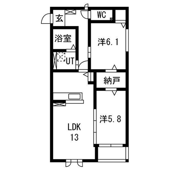 【間取り】 | ウィングクレストC