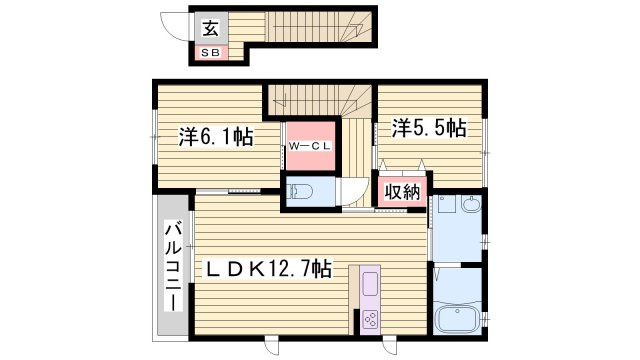 シャーメゾン新在家の間取り