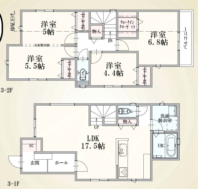 ★仲介手数料無料★「横浜市中区本牧町1丁目」3号棟の間取り|仲介手数料無料！お問合せ下さい/080-7058-7312 