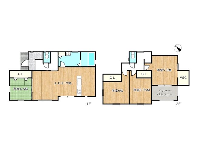 【間取り】 | 姫路市書写／中古戸建