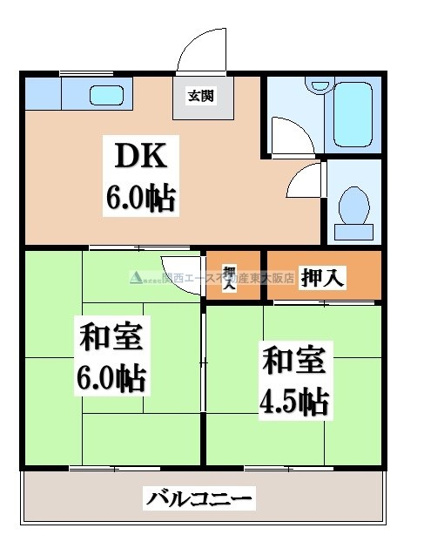【間取り】 | ハイツ久保木