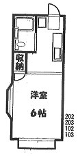 シティハイムスズキの間取り