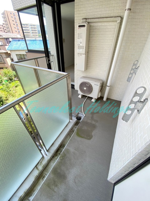 藤沢市藤沢の賃貸マンションのバルコニー