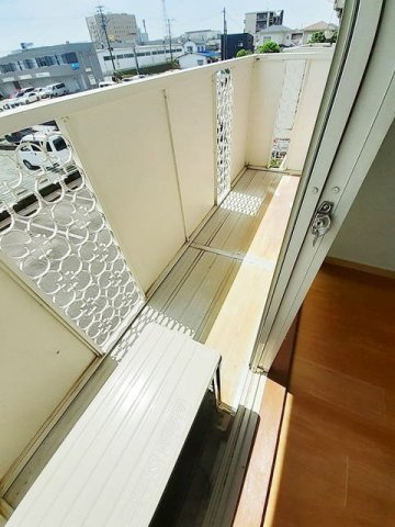 熊本市東区上南部２丁目のアパートのバルコニー|バルコニー付きです