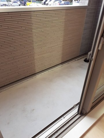 熊本市東区上南部２丁目のアパートのバルコニー|お洗濯にも便利なバルコニー付き