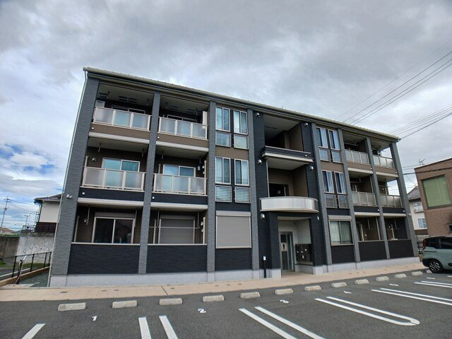 熊本市東区上南部２丁目のアパートの外観|外はこのようになっています