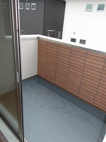 熊本市北区楡木２丁目のアパートのバルコニー|広々としたバルコニーです