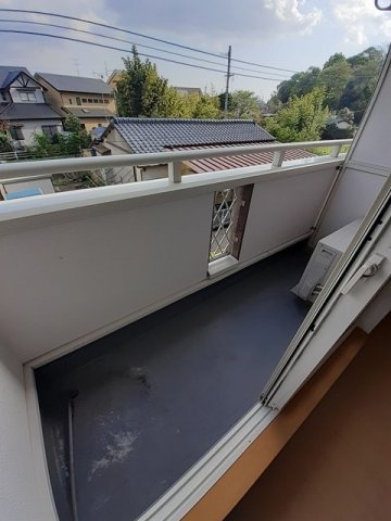 熊本市中央区黒髪６丁目のアパートのバルコニー|開放的で明るい空間を演出してくれるバルコニーです