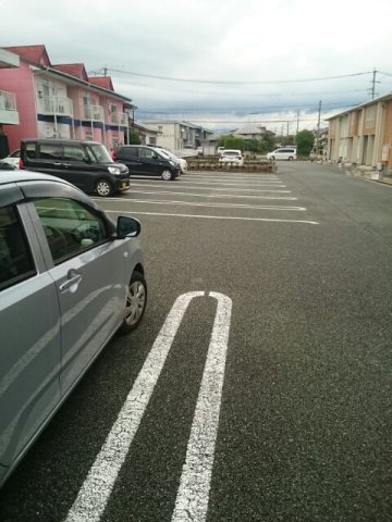 合志市豊岡のアパートの駐車場|駐車場です