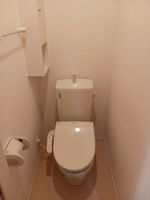 落ち着いた色調のトイレです