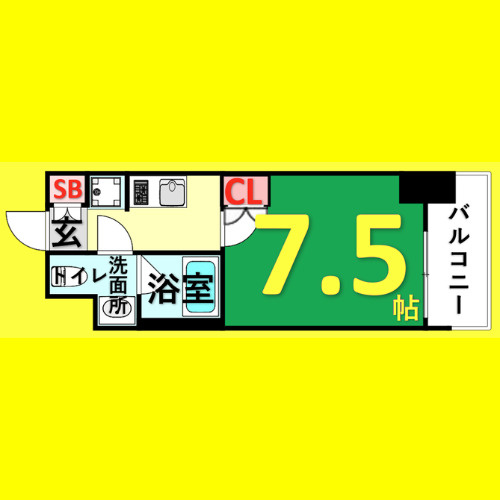 リヴシティ栄参番館　名古屋市賃貸　仲介手数料無料の間取り