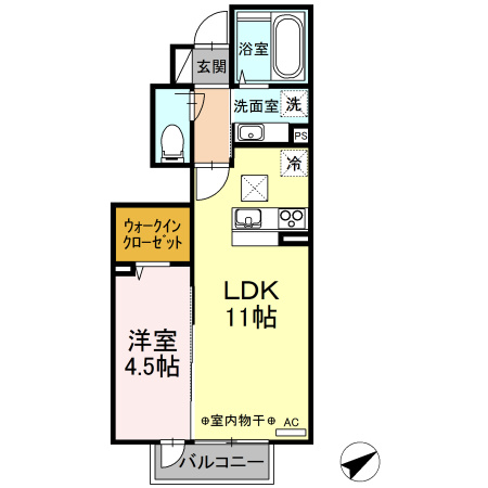 【間取り】 | GLADIOLEISHIIA棟(グラジオールイシイエートウ)