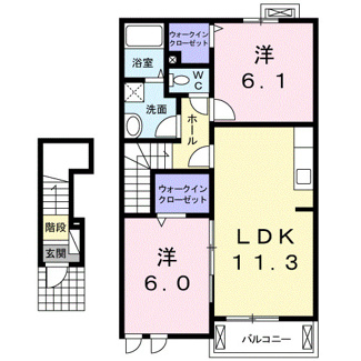 【間取り】 | コルソ　ＹＫ