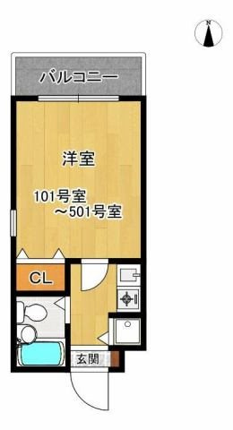 ワコーレフット篠原の間取り