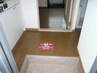 明るい玄関です