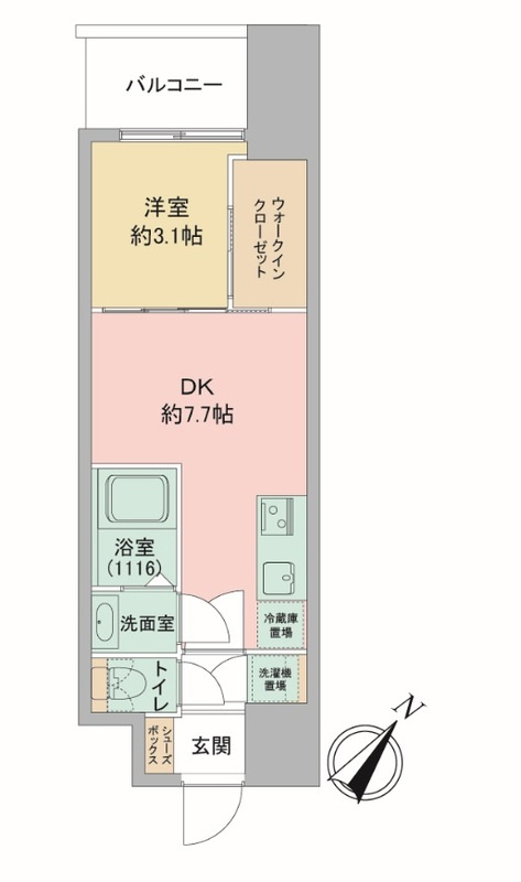 セレニテ神戸駅前アリエの間取り