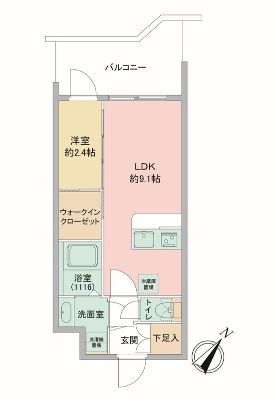 セレニテ神戸駅前アリエの間取り