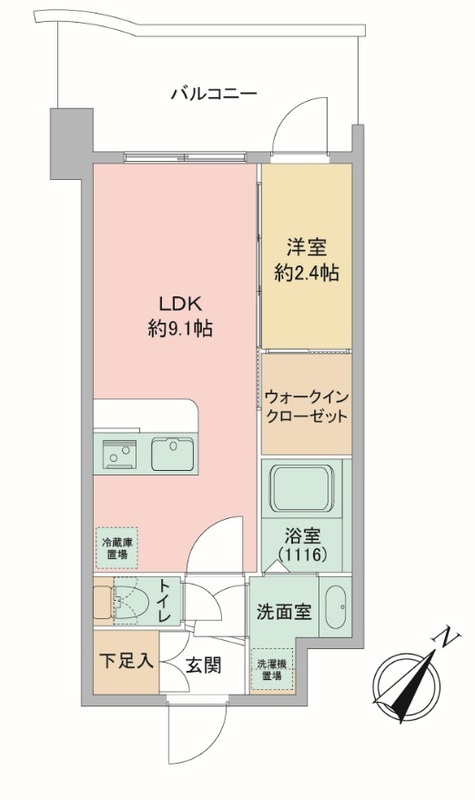 セレニテ神戸駅前アリエの間取り