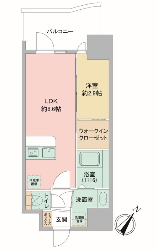 セレニテ神戸駅前アリエの間取り
