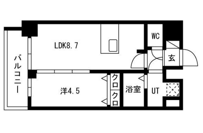 プレサンス高津公園ディオの間取り