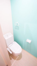 ゆったりとした空間のトイレです