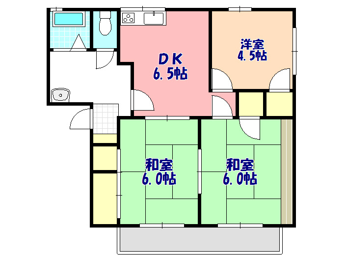 ファミール宗像の間取り