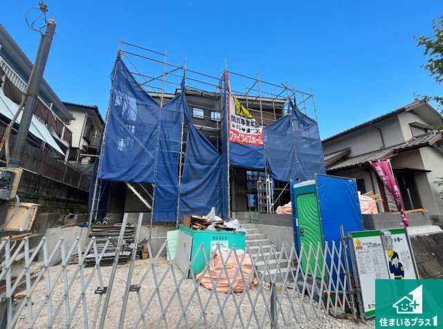 神戸市須磨区若草町　第1期　新築一戸建ての外観|現在の進捗状況です！順調に作業進行中、完成が待ち遠しいです！詳細の間取り等、お気軽にお問い合わせください！